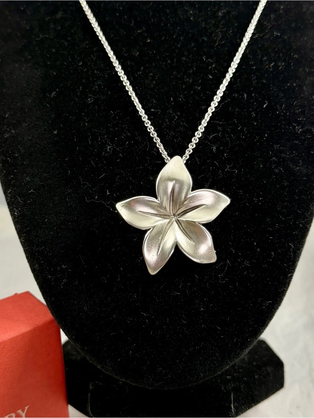 JAMES AVERY Sterling Silver Radiant Flower Blossom Lily Pendant Necklace RETIRED_2